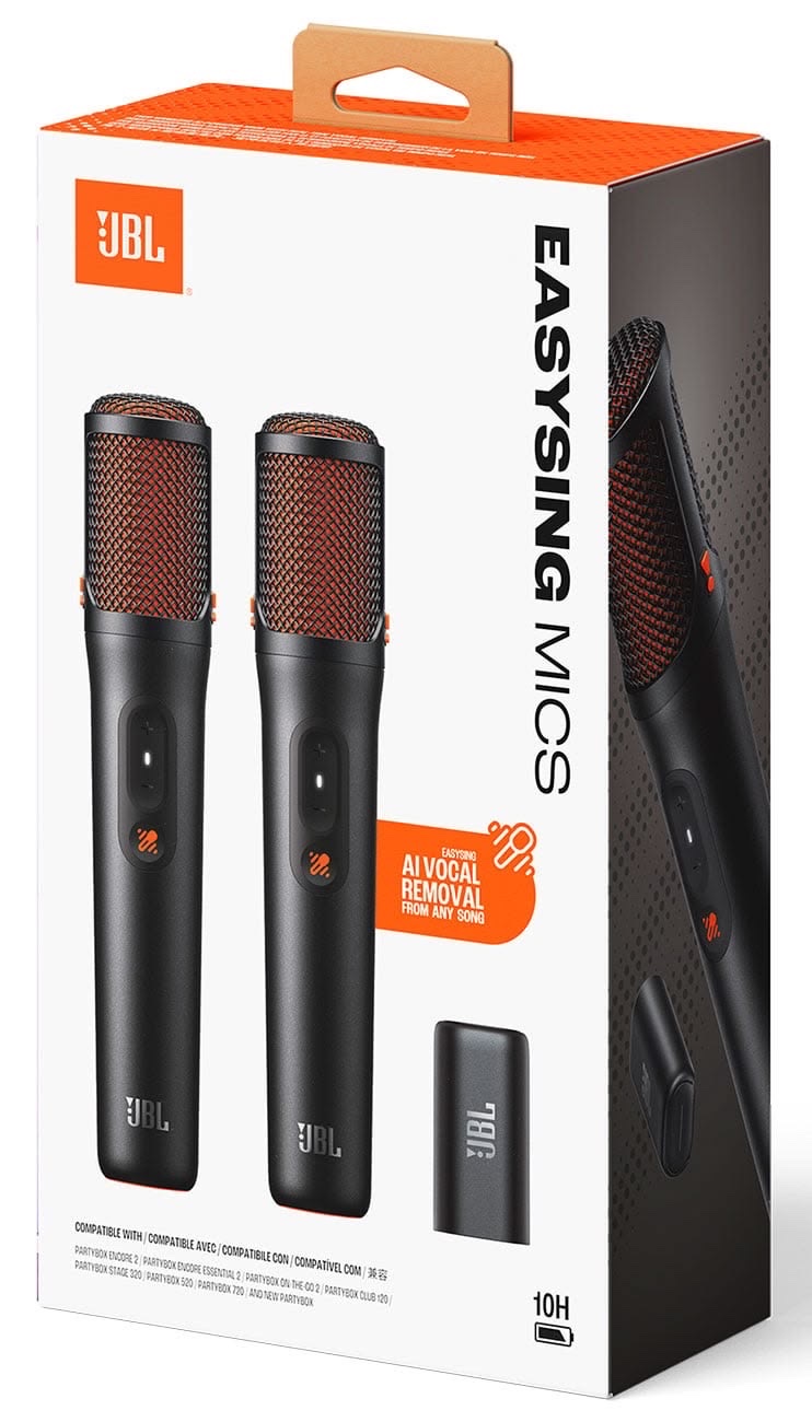 JBL EasySing Mics – 2 Microfones Wireless com Inteligência Artificial | Karaoke | USB-C | 12000 MZN | FRELIMO, Sommerschield, Maputo | MzDeal