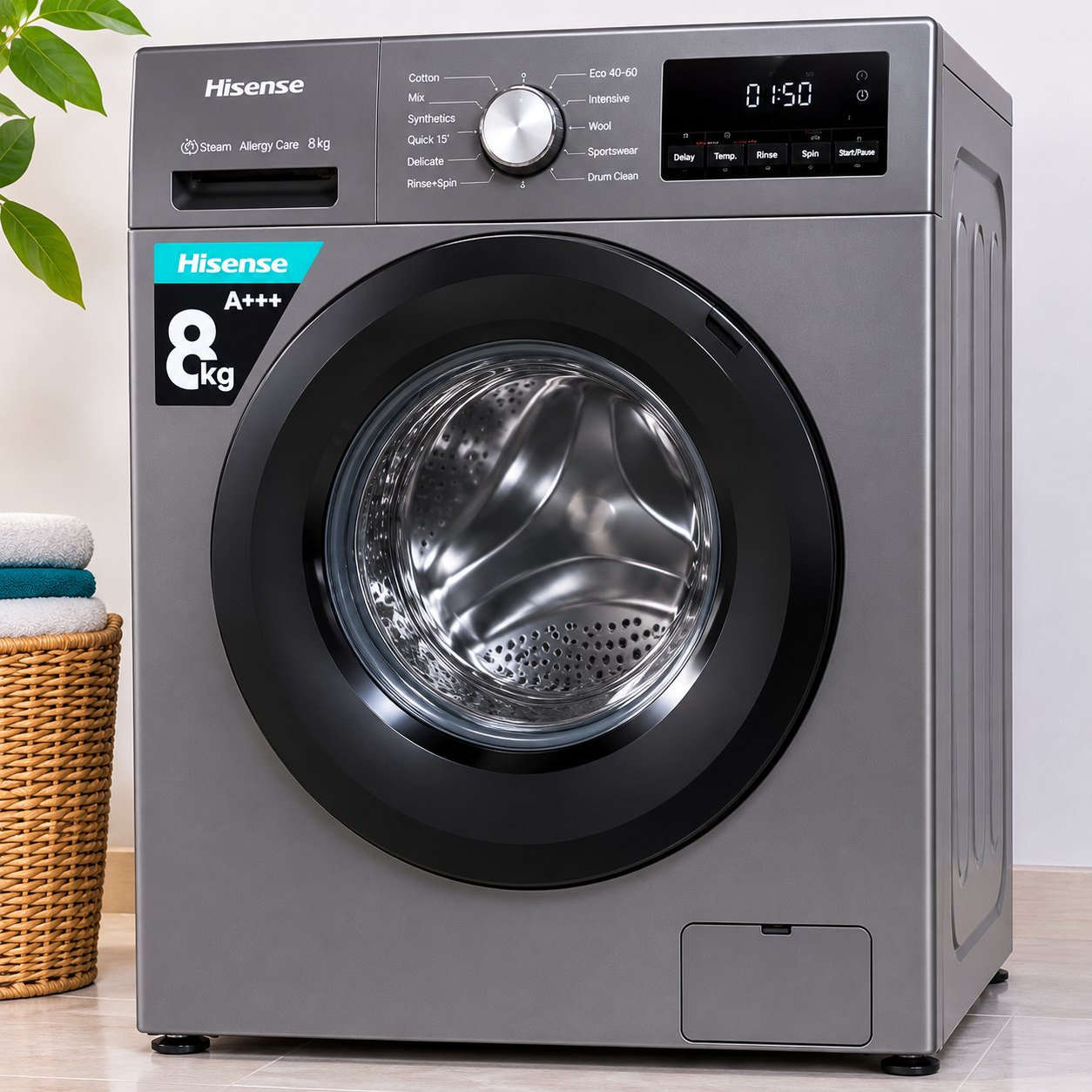 hisense front load washing machine 8kg | 30000 MZN | FRELIMO, Sommerschield, Maputo | MzDeal